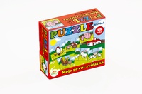 Dřevěné Puzzle mini Moje první zvířátka 6 obrázků 