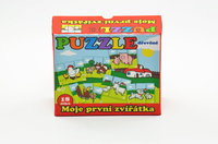 Dřevěné Puzzle mini Moje první zvířátka 6 obrázků 