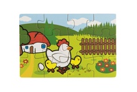 Puzzle dřevěné Moje první zvířátka 4x12 dílků