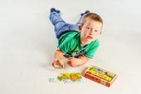 Puzzle dřevěné Moje první zvířátka 4x12 dílků