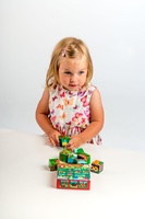 Dřevěné kostky kubus Moje první lesní zvířátka 9ks