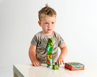 Dřevěné kostky kubus Moje první lesní zvířátka 9ks