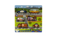 Dřevěná vkládačka Moje první auta