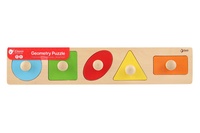 Vkládačka 5ks dřevo geometrické tvary pro nejmenší 45x9x2cm