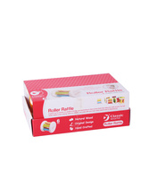 Chrastítko válec dřevo/kov 7x7cm 6ks v boxu 6m+