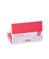 Chrastítko válec dřevo/kov 7x7cm 6ks v boxu 6m+
