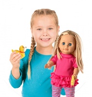 Panenka Sofinka s pejskem chodící a česky mluvící 42cm