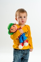 Panenka látková plyš Kluk Honzík 30cm česky mluvící