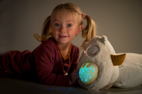 Sovička Usínáček plyš 25cm se světlem a zvukem