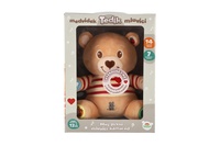 Medvěd Tedík česky mluvící plyš 22x25cm na baterie v krabici 12m+