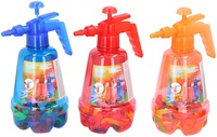 Pumpa na vodní bomby + bomby 100ks plast různé barvy