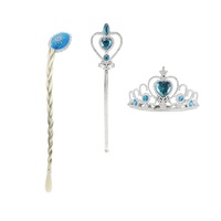 Sada krásy Ledová princezna plast korunka žezlo cop