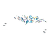 Obličejové zdobící diamanty/kamínky Ledová princezna plast 2 druhy v sáčku 18x17,5cm