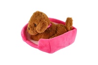 Zvířátko v pelíšku plyš 4 barvy 22x24cm 24m+