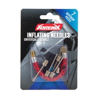 Sada jehel na nafukování míčů kov na kartě 9x12,5cm