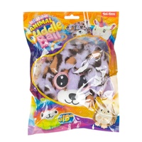 Míček zvířátko nafukovací plyš 15cm mix druhů v sáčku 12m+