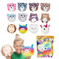 Míček zvířátko nafukovací plyš 15cm mix druhů v sáčku 12m+