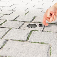 Kuličky skleněné cvrnkací různé velikosti 40ks mix barev v síťce