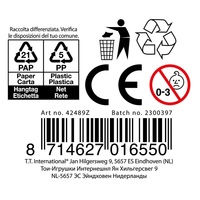 Kuličky skleněné cvrnkací různé velikosti 40ks mix barev v síťce