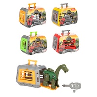 Dinosaurus skládací v kleci plast mix druhů