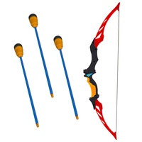 Luk 66cm + 3 šípy plast 2 barvy na kartě 18x68x3cm