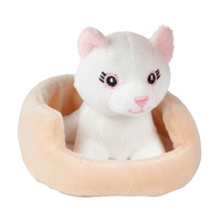 Zvířátko v pelíšku plyš 4 druhy 11x10cm 2m+