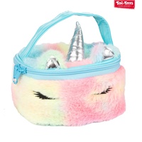 Taška kosmetická jednorožec plyšová 16x12cm 3 barvy