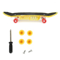 Skateboard prstový plastový 9,5cm se světlem