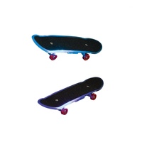 Skateboard prstový plastový 9,5cm se světlem