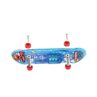 Skateboard prstový plastový 9,5cm se světlem