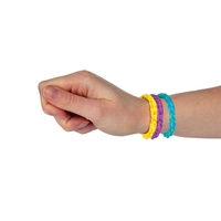 Udělej si svůj náramek - gumičky 5000ks + náčiní 4 barvy v sáčku 17x22cm