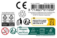 Letadlo házecí polystyrén 39cm 4 barvy v sáčku