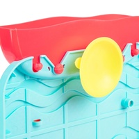 Vodní mlýnek s přísavkou do vany plast 17x23cm 2 barvy  v krabici 18x24,5x6cm 12m+