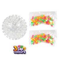 Kreativní sada Vytvoř si svůj míč svítící na baterie v krabici 15x17x7,5cm