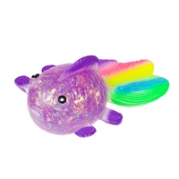 Ryba mačkací antistresová silikon třpytivý 13cm různé druhy