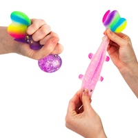 Ryba mačkací antistresová silikon třpytivý 13cm různé druhy