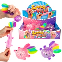 Ryba mačkací antistresová silikon třpytivý 13cm různé druhy