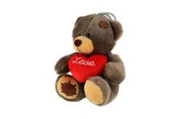 Medvěd/Medvídek sedící se srdcem plyšové 10x14cm 6 barev