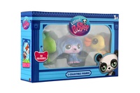 Figurka 3ks Littlest Pet Shop gumovací v krabičce