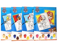 Malování podle čísel A4 Tlapková patrola Paw patrol s barvami Různé druhy