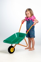 Plechové kolečko Yupee velké zelené 78x40x32cm