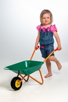 Plechové kolečko Yupee velké zelené 78x40x32cm