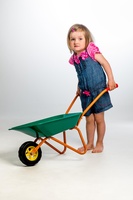 Plechové kolečko Yupee velké zelené 78x40x32cm