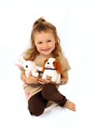 Králík Ben plyšový skákající 17cm se zvukem