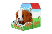 Pes Max plyšový chodící štěkající 15cm se zvukem a pohybem