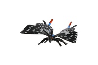 Motýl tropický Papilio/otakárek černo-šedivý zooted plast 6cm