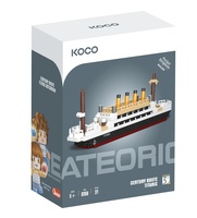 Stavebnice mini KOCO Titanic plast 271ks v krabičce 11x15x6cm