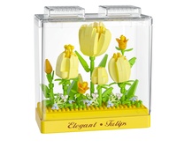 Stavebnice mini KOCO Tulipány plast 295ks v krabičce 11x12x5cm