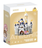 Stavebnice mini KOCO Pohádkový hrad plast 1274ks v krabičce 15x20x8cm