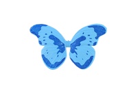 Motýli 12 ks plast 7-8cm v sáčku